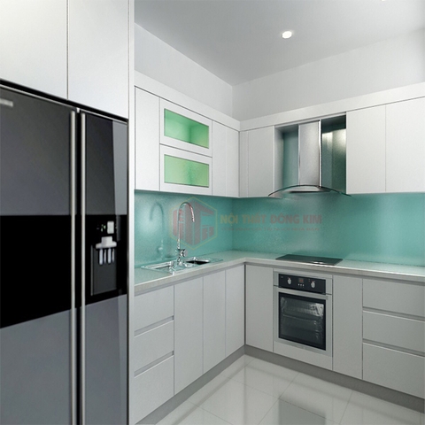 Tủ bếp hình chữ L 07