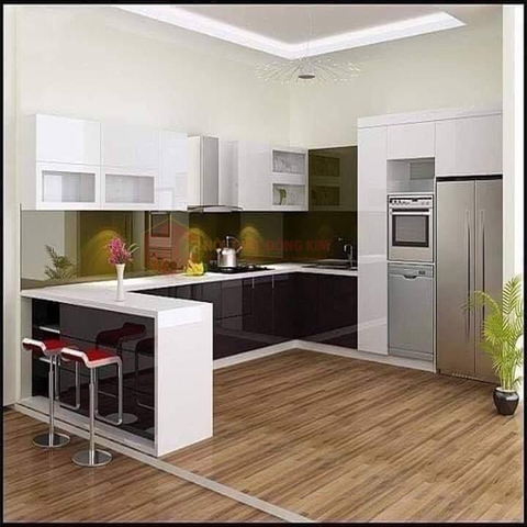 Tủ bếp có Quầy Bar TBQB 03