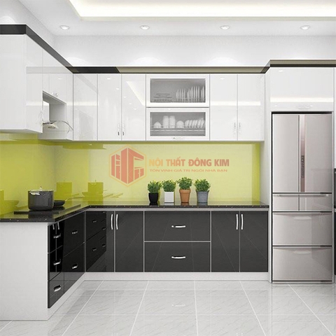 Tủ bếp hình chữ L 06
