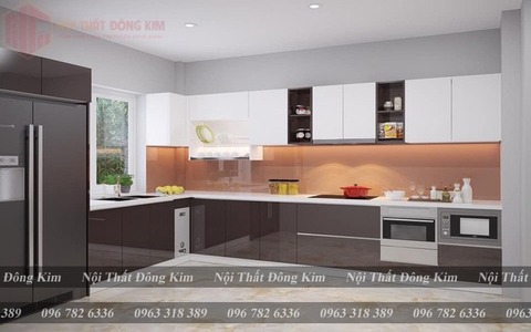 Bếp Cánh Kính Cường Lực Cao Cấp 023