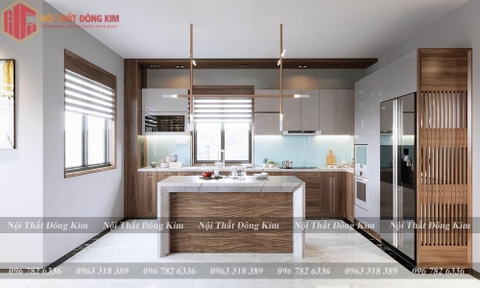 Tủ bếp gỗ óc chó 023