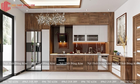 Tủ bếp gỗ óc chó 024