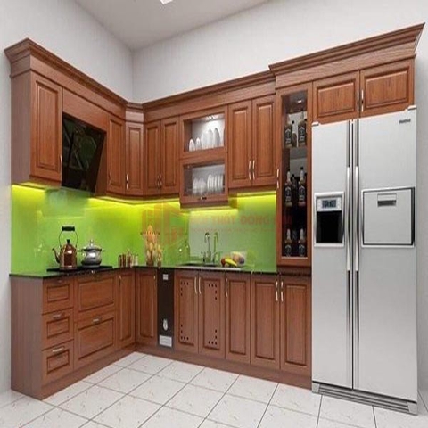 Tủ bếp gỗ sồi Mỹ TBSM 013