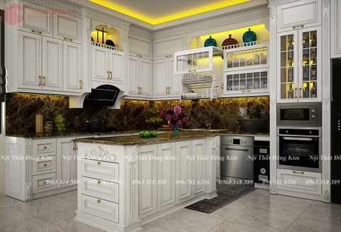 Tủ bếp cổ điển 016