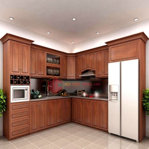 Tủ bếp gỗ Xoan Đào TBXD 06