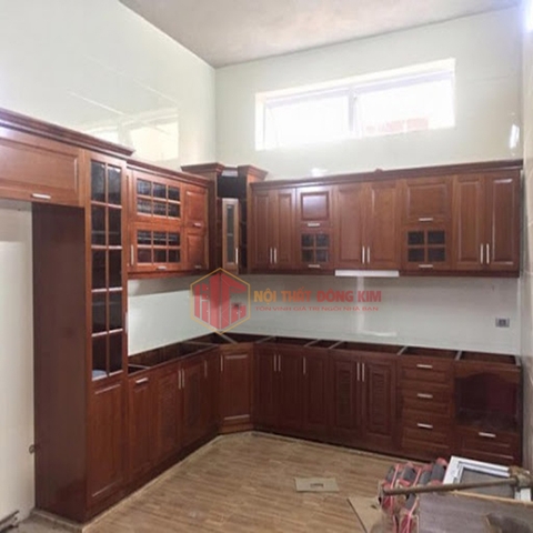 Tủ bếp gỗ Xoan Đào TBXD 09