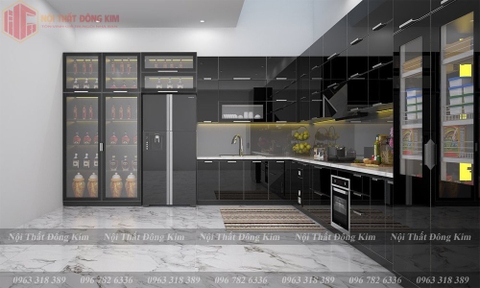 TỦ BẾP INOX 304 CAO CẤP 019