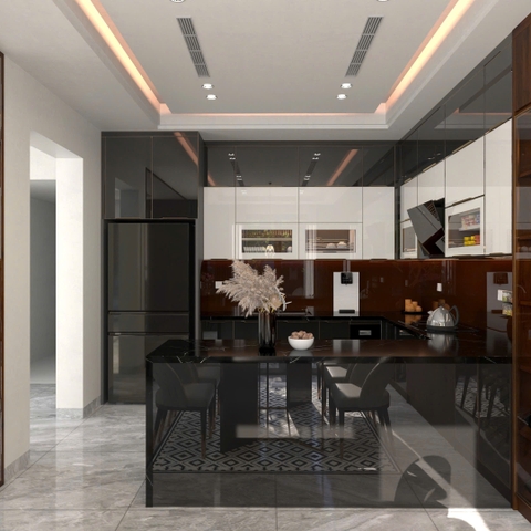 Bếp Cánh Kính Cường Lực Cao Cấp 031