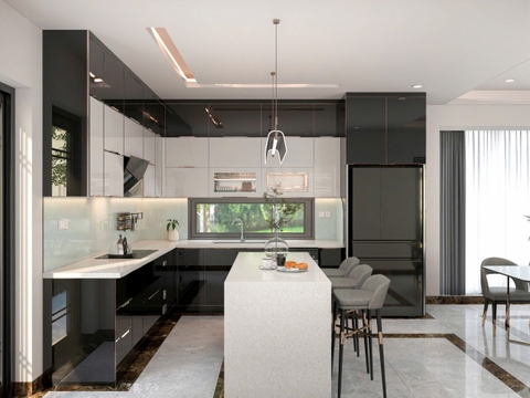 Bếp Cánh Kính Cường Lực Cao Cấp 032