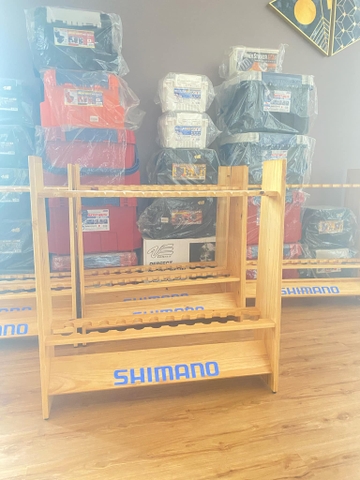Kệ Để Cần Câu Bằng Gỗ