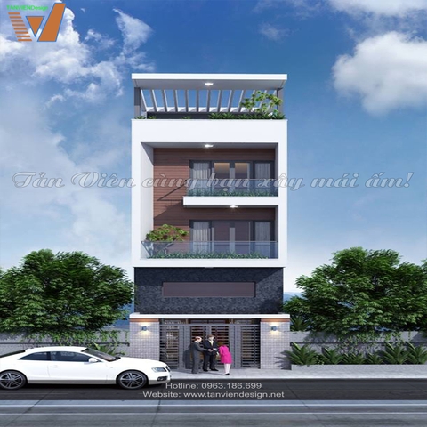 Thiết kế nhà phố| Đường Hoàng Văn Thụ, TP. Bắc Ninh