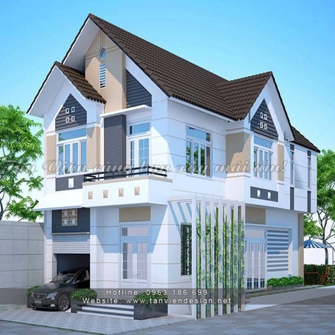 Thiết kế biệt thự 2 mặt tiền hiện đại| Mẫu biệt thự đẹp BT1119| Thượng Thanh, Long Biên