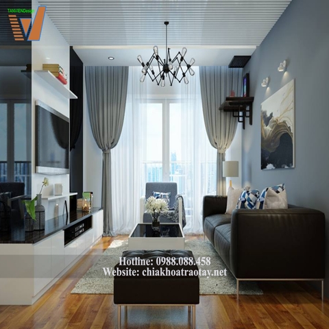 Thiết kế nội thất chung cư| Mẫu chung cư NTCC1309| P1812, NO02 T2 Pham Văn Đồng