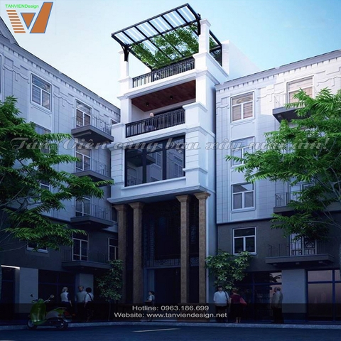 Thiết kế biệt thự 5 tầng | Mẫu biệt thự đẹp BT0819