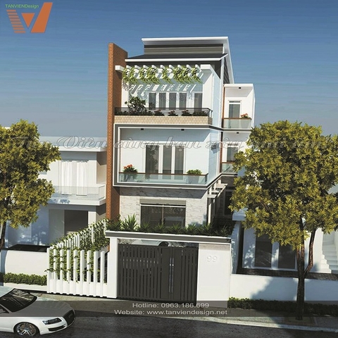 Thiết kế nhà phố 3 tầng 4.2x13.5 hiện đại| Hoàng Ngọc Phách, Đống Đa, Hà Nội