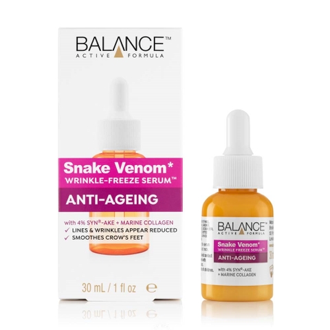 Serum chống lão hóa Balance Snake Venom Wrinkle-Freeze với 4% Syn-Ake và marine collagen 30ml