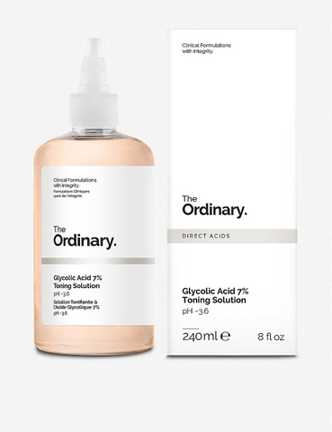 Nước hoa hồng tẩy da chết AHA The Ordinary Glycolic Acid 7% Toning Solution