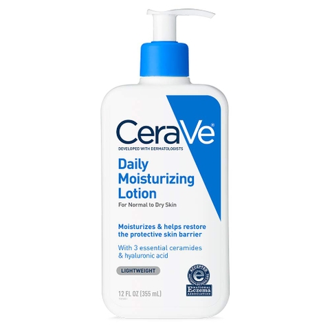 Sữa dưỡng thể cho da khô và nhạy cảm CeraVe Daily Moisturizing Lotion với ceramides, hyaluronic acid 355ml