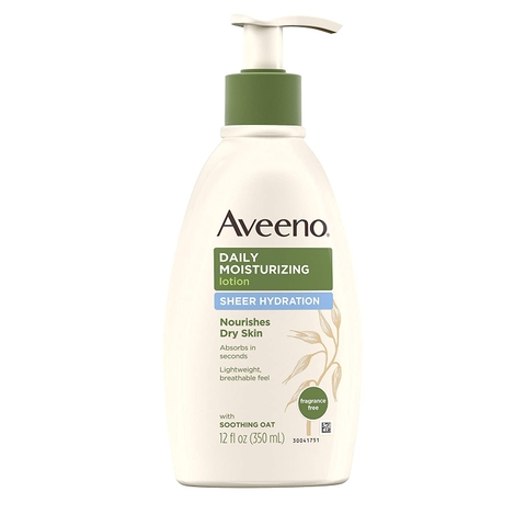 Sữa dưỡng thể dưỡng ẩm tuyệt đối Aveeno Sheer Hydration Daily Moisturizing Lotion với bột yến mạch 350ml