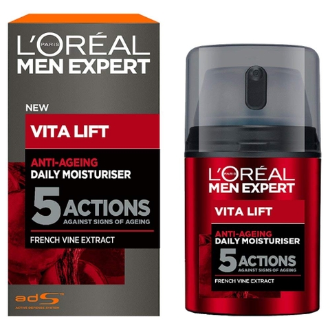 Kem chống lão hóa 5 tác động L'Oréal Men Expert Vita Lift 5 Anti Ageing Moisturiser, 50 ml