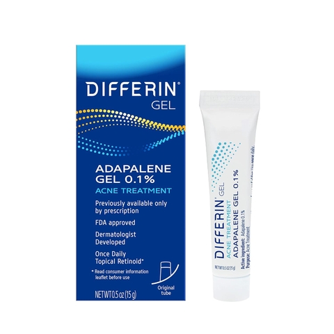 Kem trị mụn Differin Gel Adapalene 0.1% Acne Treatment 15g