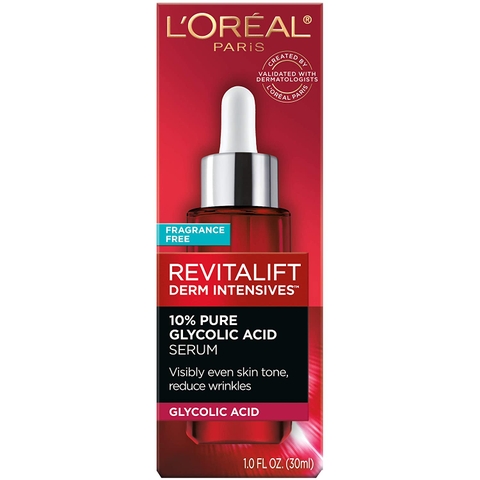 Serum chống lão hóa, giảm thâm nám L'Oreal Paris Revitalift Derm Intensives 10% Pure Glycolic Acid