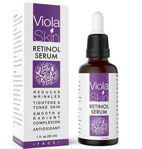 Serum cao cấp Viola Skin Retinol Hyaluronic Acid & Vitamin E dưỡng ẩm và sáng cho da nhạy cảm – 30ml