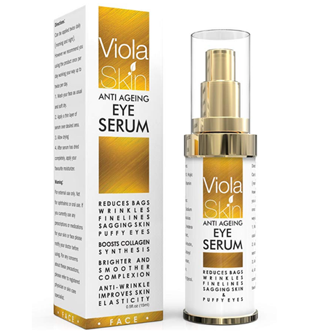 Serum cao cấp Viola Skin Anti Ageing Eye Dark Circles Puffiness chống lão hóa và quầng thâm mắt Q10 Matrixyl 3000