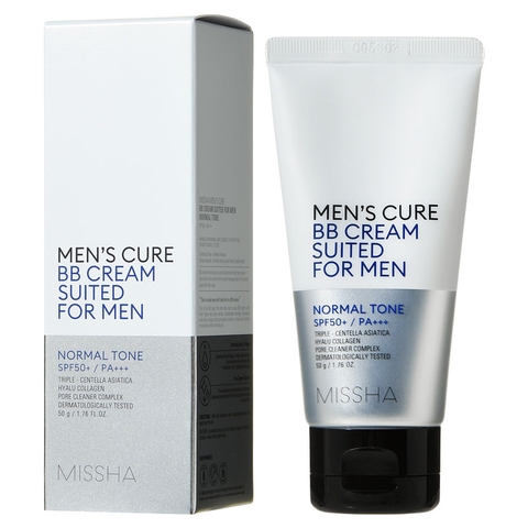 Kem Nền Cho Nam Chống Nắng Dưỡng Da MISSHA MEN'S CURE BB CREAM SUITED FOR MEN SPF50+ PA+++ 50g