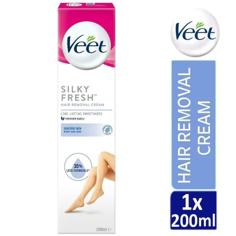 Kem tẩy lông cho da nhạy cảm Veet Hair Removal Cream for Sensitive Skin 200 ml