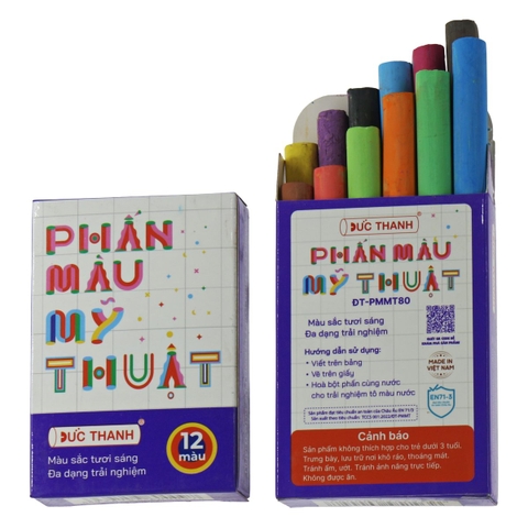 Phấn màu mỹ thuật ĐỨC THANH (10 Viên/Hộp)