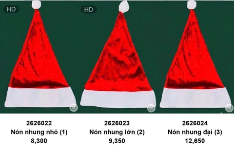 Nón nhung nhỏ (1) - Trang trí Noel 2026