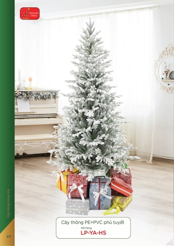 Cây thông pe + pvc phủ tuyết (Changchiia 2026) (Catalogue trang 29)