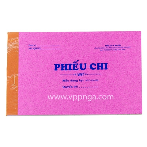 Phiếu chi (10 cuốn/gói)