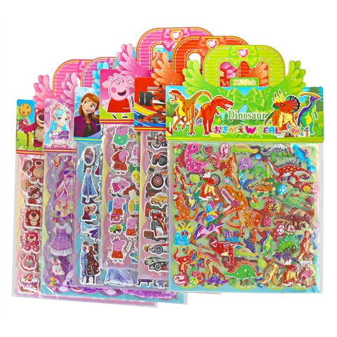 Sticker hình nổi 3D, size nhỏ SW777 (2 Tấm/Xấp) (Mãu Ngẫu Nhiên)