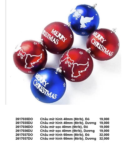 Châu mờ hình - Trang trí Noel 2026
