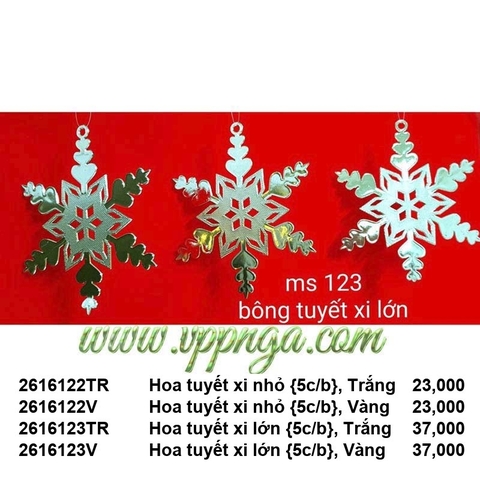 Hoa tuyết xi lớn - Trang trí Noel 2026