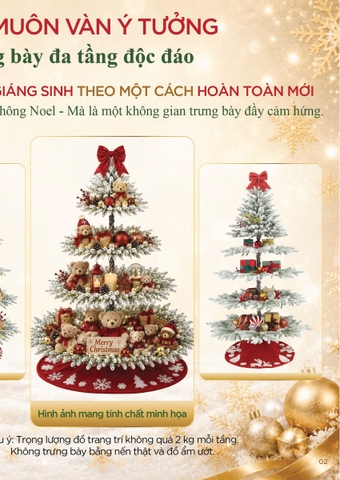 Cây thông trưng bày toàn bộ lá pe phủ tuyết - baby doll (Changchiia 2026) (Catalogue trang 1-2)