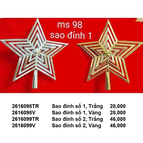 Sao đỉnh - Trang trí Noel 2026