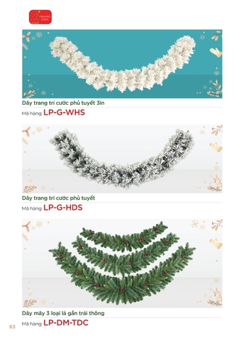 Dây mây 3 loại lá gắn trái thông (Changchiia 2026) (Catalogue trang 63)