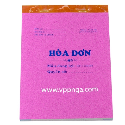 Phiếu hóa đơn mỏng (90 tờ) (10 Cuốn/lốc) (12.7x18.5)cm