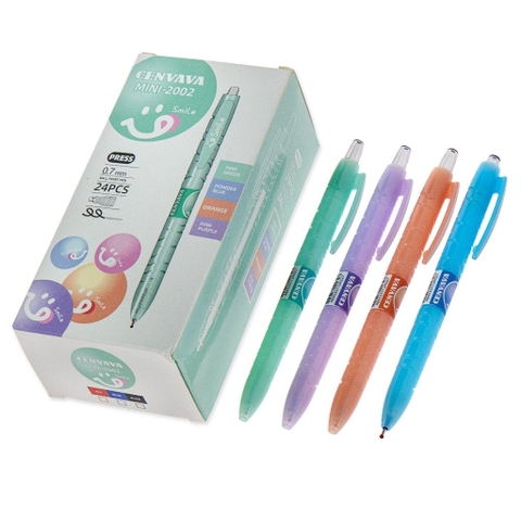 Viết Gel Cenvava Mini-2002 (0.7mm), xanh