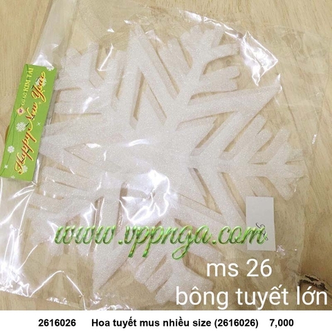 Hoa tuyết mus nhiều size (2616026) - Trang trí Noel 2026