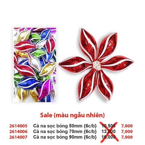 Cà na sọc bóng - Trang trí Noel 2026