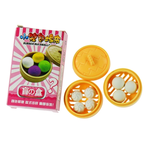 Gôm tẩy hình dimsum bánh bao