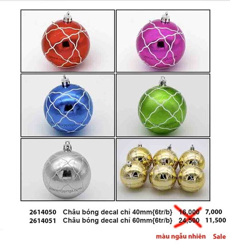 Châu bóng decal chỉ - Trang trí Noel 2026