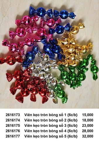 Viên kẹo tròn bóng - Trang trí Noel 2026