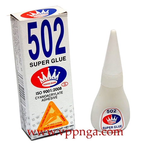Keo dán sắt Hoàng Quan 502 (3gr/chai)