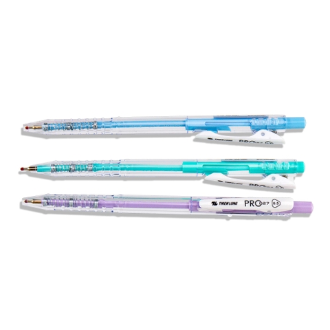 Viết bi bấm Thiên Long TL-105, xanh