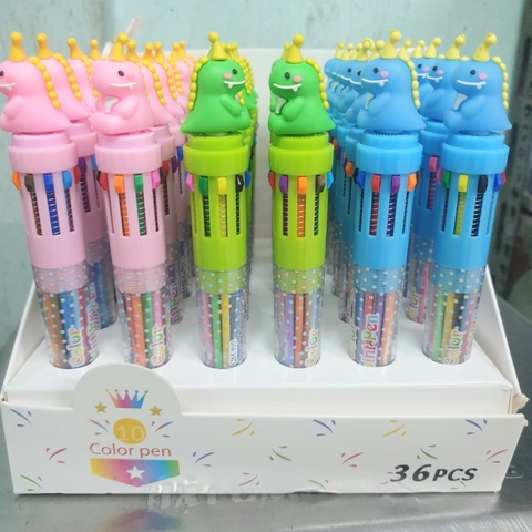 Viết bi bấm 10 màu QM-910